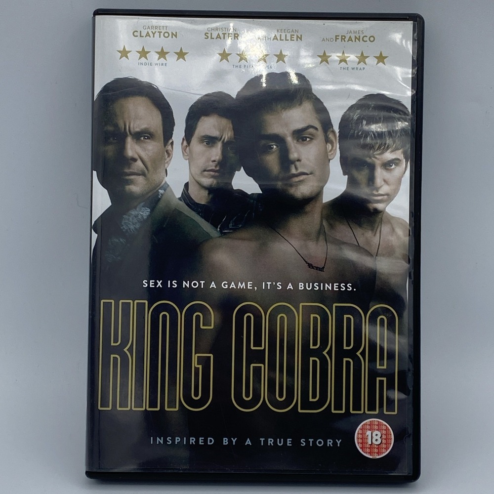 King Cobra DVD Christian Slater, Keegan Allen, James Franco Region 2